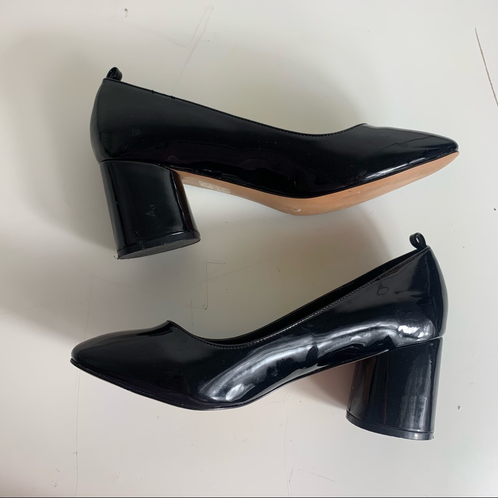 ASOS black round toe heels
